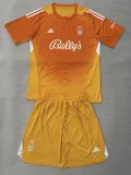 2025-26 Nottingham Forest Orange Goalkeeper Kids Soccer Jersey