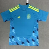 26-27 Spain Blue Goalkeeper Fans Soccer Jersey