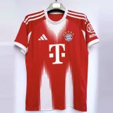 2025-26 Bayern Home Print Special Edition Photo Number Fans Soccer Jersey
