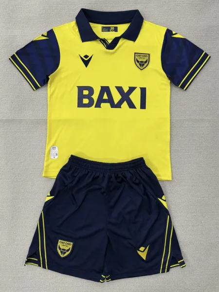 2025-26 Oxford United Home Kids Soccer Jersey