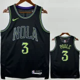 2025-26 Pelicans POOLE #3 Black City Edition Top Quality Hot Pressing NBA Jersey