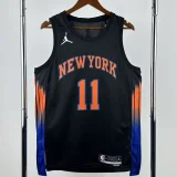 2025-26 KNICKS BRUNSON #11 Black Top Quality Hot Pressing NBA Jersey