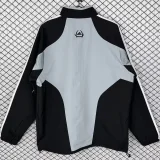 2004-2005 RMA Gray Black Retro Windbreaker