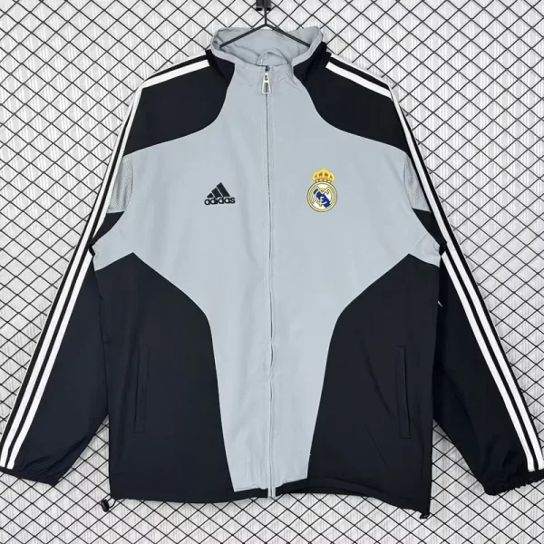 2004-2005 RMA Gray Black Retro Windbreaker