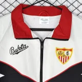 1992-1993 Sevilla White Black Retro Windbreaker