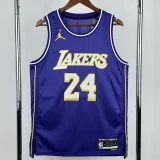 2025-26 Lakers BRYANT #24 Purple Top Quality Hot Pressing NBA Jersey (Trapeze Edition) 飞人版