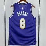 2025-26 Lakers BRYANT #8 Purple Top Quality Hot Pressing NBA Jersey (Trapeze Edition) 飞人版