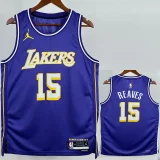 2025-26 Lakers REAVES #15 Purple Top Quality Hot Pressing NBA Jersey (Trapeze Edition) 飞人版