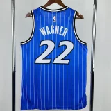 2025-26 Magic WAGNER #22 Blue Top Quality Hot Pressing NBA Jersey(条纹)