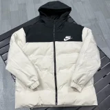 2025-26 XD9901 NK Black White Hooded Cotton Coat #棉衣