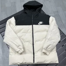 2025-26 XD9901 NK Black White Hooded Cotton Coat #棉衣