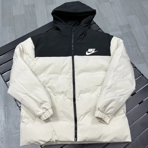 2025-26 XD9901 NK Black White Hooded Cotton Coat #棉衣