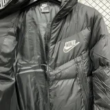 2025-26 CV003 NK Black Hooded Cotton Coat #棉衣
