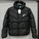 2025-26 CV003 NK Black Hooded Cotton Coat #棉衣