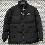 2025-26 X9001 AD Black Hooded Cotton Coat #棉衣