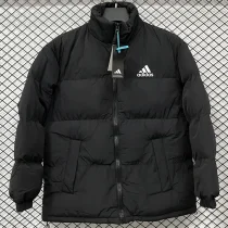 2025-26 X9001 AD Black Hooded Cotton Coat #棉衣