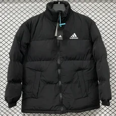 2025-26 X9001 AD Black Hooded Cotton Coat #棉衣
