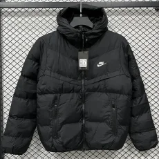 2025-26 LT871 NK Black Hooded Cotton Coat #棉衣