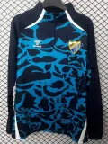 2025-26 Malaga Blue Black Half Pull #Sportswear Top #半拉上衣