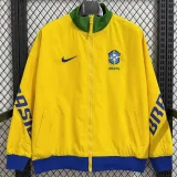 2025-26 Brazil Yellow Windbreaker (双袖BRASIL)