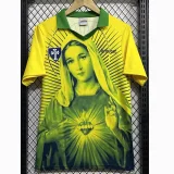 2025-26 Brazil Yellow Green Special Edition Training shirts (玛丽)