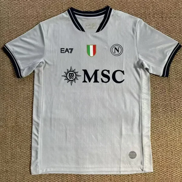 2025-26 Napoli Grey Goalkeeper Soccer Jersey (灰色)