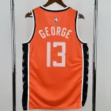 2025-26 Clippers GEORGE #13 Orange City Edition Top Quality Hot Pressing NBA Jersey