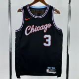 2025-26 BULLS GIDDEY #3 Black City Edition Top Quality Hot Pressing NBA Jersey