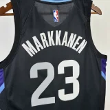 2025-26 JAZZ MARKKANEN #23 Black Top Quality Hot Pressing NBA Jersey (Trapeze Edition) 飞人版