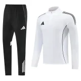 2025 AD White Half Pull Tracksuit #AB09 (半拉链)