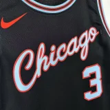 2025-26 BULLS GIDDEY #3 Black City Edition Top Quality Hot Pressing NBA Jersey