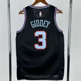 2025-26 BULLS GIDDEY #3 Black City Edition Top Quality Hot Pressing NBA Jersey