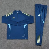 2025 AD Lake blue Half Pull Tracksuit #AB09 (半拉链)