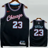 2025-26 BULLS JORDAN #23 Black City Edition Top Quality Hot Pressing NBA Jersey