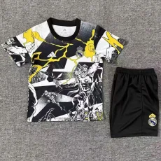 2025-26 RMA White Black Joint Edition Kids Training (漫威)