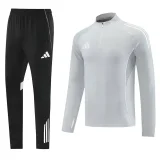 2025 AD Gray Half Pull Tracksuit #AB09 (半拉链)