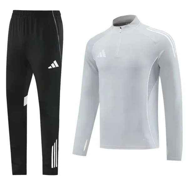 2025 AD Gray Half Pull Tracksuit #AB09 (半拉链)