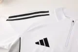 2025 AD White Half Pull Tracksuit #AB09 (半拉链)