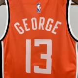 2025-26 Clippers GEORGE #13 Orange City Edition Top Quality Hot Pressing NBA Jersey
