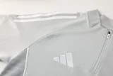 2025 AD Gray Half Pull Tracksuit #AB09 (半拉链)