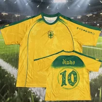 2025-26 Brazil Dinho#10 Yellow Special Edition Training shirts