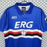 1993-1994 Sampdoria Home Retro Soccer Jersey