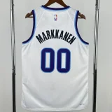 2025-26 JAZZ MARKKANEN #00 White Top Quality Hot Pressing NBA Jersey