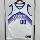 2025-26 JAZZ MARKKANEN #00 White Top Quality Hot Pressing NBA Jersey