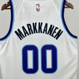 2025-26 JAZZ MARKKANEN #00 White Top Quality Hot Pressing NBA Jersey