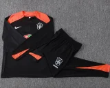 2025-26 Brazil Black Half Pull Tracksuit #B25131(半拉链)