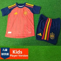 26-27 Spain Home Kids Player Version Soccer Jersey (球员童装)