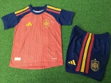 26-27 Spain Home Kids Player Version Soccer Jersey (球员童装)