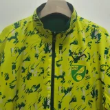 1992 Norwich City Green & Fluorescent green Retro Double Sided Windbreaker (双面风衣)