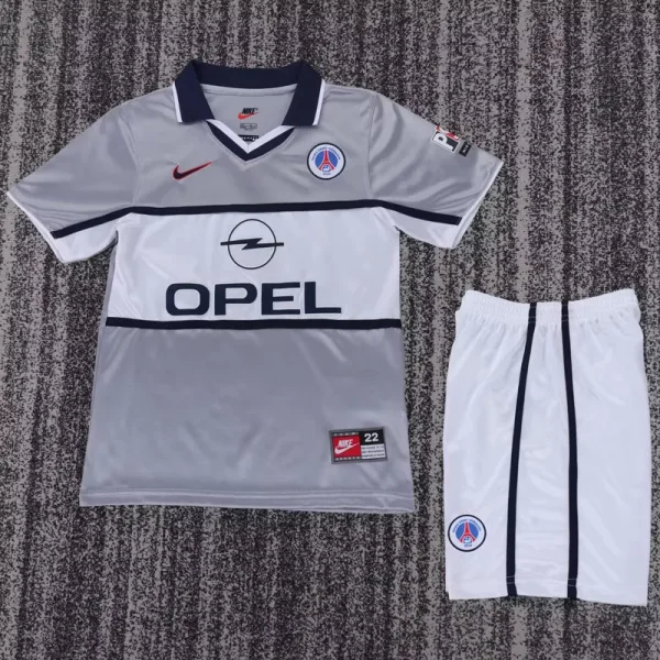 2000-2001 PSG Away Kids Retro Soccer Jersey